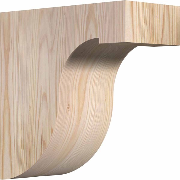 Ekena Millwork Del Monte Smooth Corbel, Douglas Fir, 5 1/2"W x 12"D x 12"H COR06X12X12DEL00SDF - main